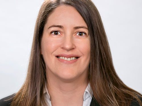 Photo portrait of Justine Whitehead, Manager